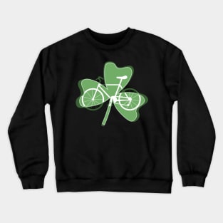 Shamrock White Bicycle Crewneck Sweatshirt